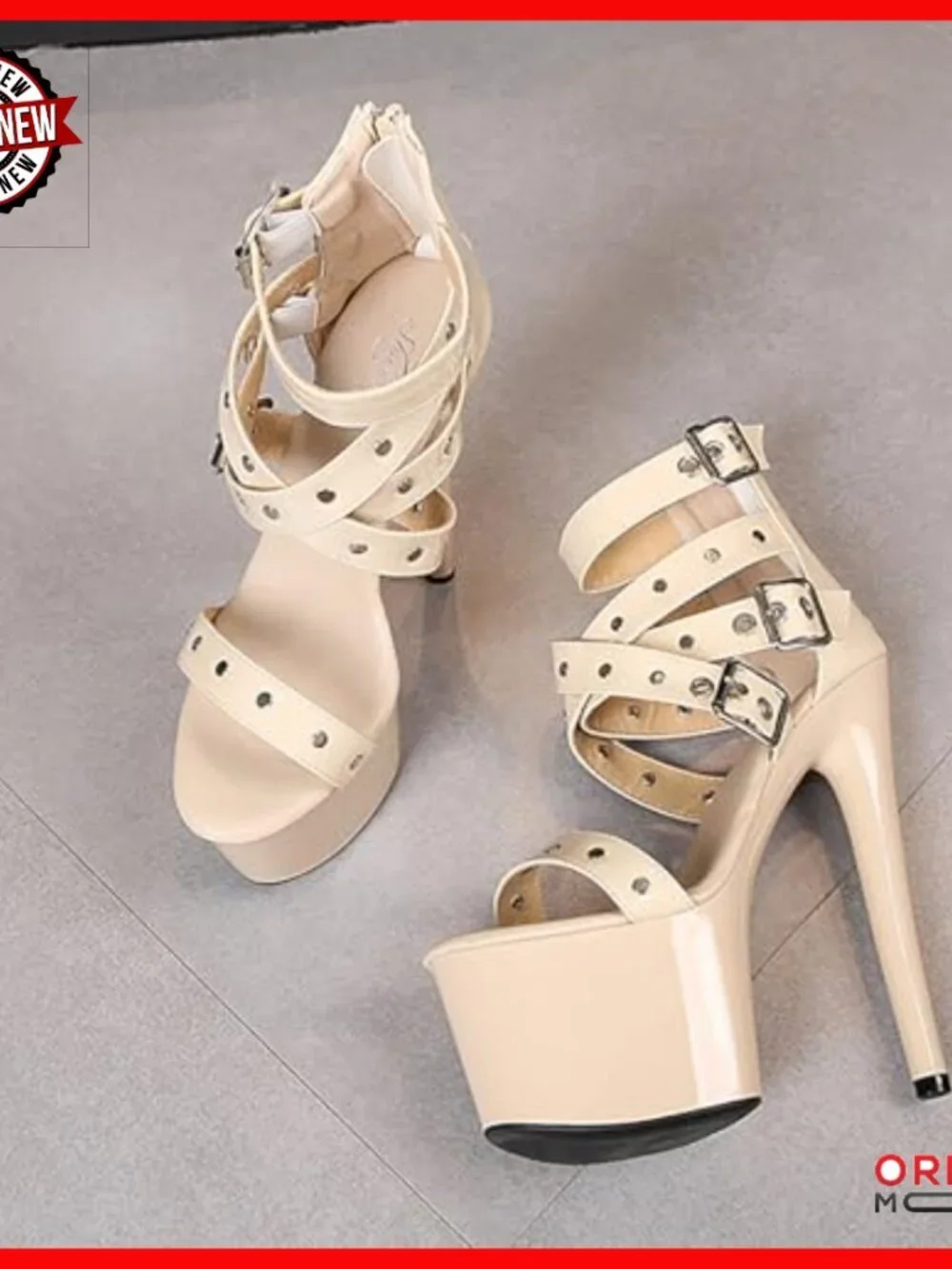 Platform Chunky Heel Gothic Sandals Ankle Strap Buckle Open Toe Lug Sole
